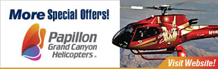 Offres spéciales et réductions sur les circuits Papillon Grand Canyon!